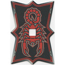 LEGO Vladek's Schild met Scorpion Patroon (Plastic)