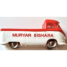LEGO VW Pickup Truck with White Base and "MURYAR BISHARA"