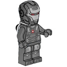 LEGO War Machine with Pearl Dark Gray and Silver Armor with Neck Bracket Minifigure