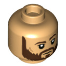 LEGO Warm Tan Cassian Andor Head (Recessed Solid Stud) (3626 / 100520)