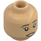 LEGO Beige Doux Cho Chang Minifigurine Tête (Montant solide encastré) (3626 / 103489)