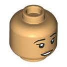 LEGO Warm Zandkleur Cho Chang Minifigure Hoofd (Verzonken Solid Stud) (3626 / 103489)