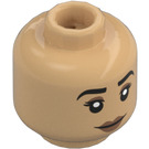 LEGO Warm Tan Cuddle Team Leader Minifigure Head (Recessed Solid Stud) (3274)