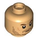 LEGO Warm Tan Din Djarin Head (Recessed Solid Stud) (3626 / 100563)