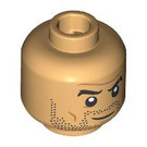 LEGO Warme Bräune Duncan Idaho Minifigure Kopf (Sicherheitsbolzen) (3274 / 107176)