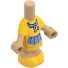 LEGO Warm Tan Micro Body with Layered Skirt with Blue (101175)