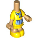 LEGO Warm Zandkleur Micro Lichaam met Layered Skirt met Blauw (101175)