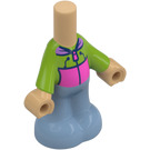 LEGO Varm Brun Micro Legeme med Bukser med Peter Lime Top (101305)