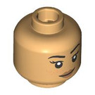 LEGO Warm Tan Romilda Vane Minifigure Head (Recessed Solid Stud) (3274 / 104412)