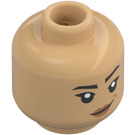 LEGO Beige caldo Sabine Wren con Casco Minifigure Testa (Perno solido incassato) (3274 / 104565)