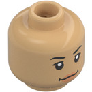 LEGO Warm Tan Sam Kerr Minifigure Head (Safety Stud) (3274 / 104648)