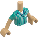 LEGO Varm Brun Stanley med Mørkerød Bukser Friends Torso (Boy) (73161)