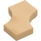 LEGO Warm Tan Tile 2 x 2 with Cutouts (3396)