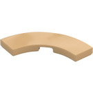 LEGO Warm Tan Tile 3 x 3 Curved Corner (79393)