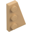 LEGO Warm Tan Wedge Plate 2 x 3 Wing Right  (43722)