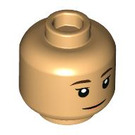 LEGO Warm Tan Yuki Nagasato Minifigure Head (Recessed Solid Stud) (3274 / 104642)