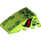 LEGO Wedge 4 x 4 Triple Curved without Studs with Snake Head with Red Eyes (47753 / 67972)