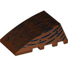 LEGO Wedge 4 x 4 Triple Curved without Studs with Wood Grain (47753)