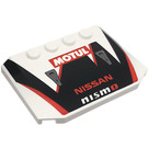 LEGO Wedge 4 x 6 Curved with NISSAN NISMO and MOTUL Decoration (52031 / 66922)