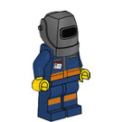 LEGO Welder con Dark Blu Abito Minifigure