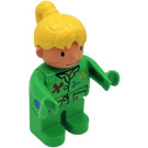 LEGO Wendy with bright green legs and top Duplo Figure