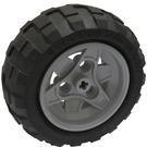 LEGO Wheel 43.2mm D. x 26mm Technic Racing Small with 3 Pinholes with Tire Balloon Wide 68.7 X 34R (41896)