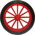 레고 Wheel 8 x 35 with 12 Spokes with Black Large Tire Solid