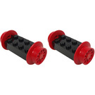 LEGO Wheel Bricks with Small Red Train Wheels Set 1141