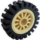 LEGO Wheel Centre Spoked Small with Narrow Tire 24 x 7 with Ridges Inside (30155)