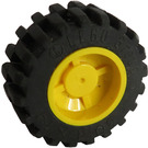 레고 Wheel Hub 14.8 x 16.8 with Centre Groove with Black Tire 30.4 x 14 (30285)