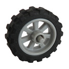 LEGO Wheel Rim Ø14.6 x 6 with Spokes and Stub Axles with Tire Ø 20.9 X 5.8  Offset Tread (50862)