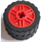 LEGO Wheel Rim Ø18 x 14 with Axle Hole with Tire 24 x 14 Shallow Tread (Tread Small Hub) without Band around Center of Tread (55982)