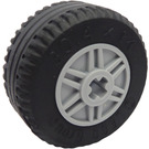 레고 Wheel Rim Ø18 x 14 with Axle Hole with Tire Ø30.4 x 14 (Thick Rubber) (55982)