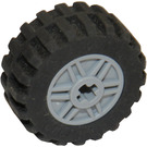 LEGO Wheel Rim Ø18 x 14 with Axle Hole with Tire Ø 30.4 x 14 with Offset Tread Pattern and Band around Center