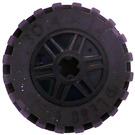 LEGO Wheel Rim Ø18 x 14 with Axle Hole with Tire 30.4 x 14 with Offset Tread Pattern and No band (55982)