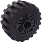 LEGO Wheel Rim Ø18 x 14 with Pin Hole with Tire 30.4 x 14 with Offset Tread Pattern and No band (55981)