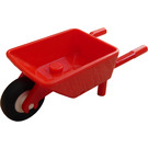 LEGO Wheelbarrow with White Wheel and Black Smooth Tire (98288)