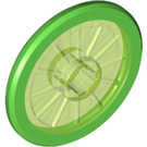 LEGO Wheelchair Wheel with Bright Green Tyre (24314)
