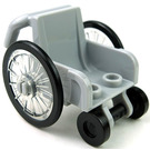 LEGO Wheelchair with Transparent Wheelchair Wheels and Black Trolley Wheels