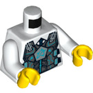 LEGO Weiß Agent Jack Fury Minifig Torso (973 / 76382)
