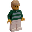 LEGO White and Green Team Player with Number 18 on Back Minifigure