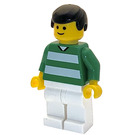 LEGO White and Green Team Player with Number 7 on Back Minifigure