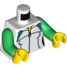 LEGO Wit Angler Female Minifig Torso (973 / 76382)