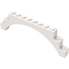 LEGO White Arch 1 x 12 x 3 with Raised Arch and 5 Cross Supports (18838 / 30938)