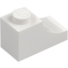 LEGO Vit Båge 1 x 2 Omvänd (78666)