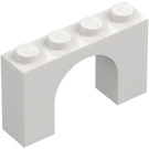 LEGO hvid Hvælving 1 x 4 x 2 (6182)