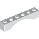 LEGO White Arch 1 x 6 Continuous Bow (3455)