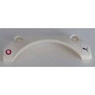 LEGO White Arch Panel 30 3 x 9 x 2 with Vodafone and Puma - Left Sticker (42531)
