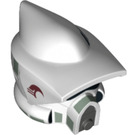 LEGO White ARF Trooper Helmet with Lightning Squadron Markings  (93174)