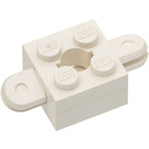 LEGO White Arm Brick 2 x 2 Arm Holder with Hole and 2 Arms